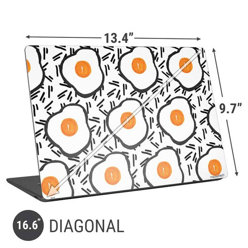 Bouffants and Broken Hearts Eggs Universal Laptop 16.6in (13.4 x 9.7in) Skin